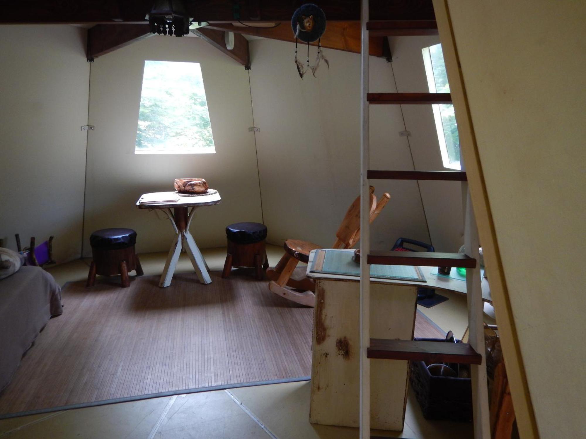Aux Tipis De La Riviere Sauvage Villa Saint Romain Bagian luar foto