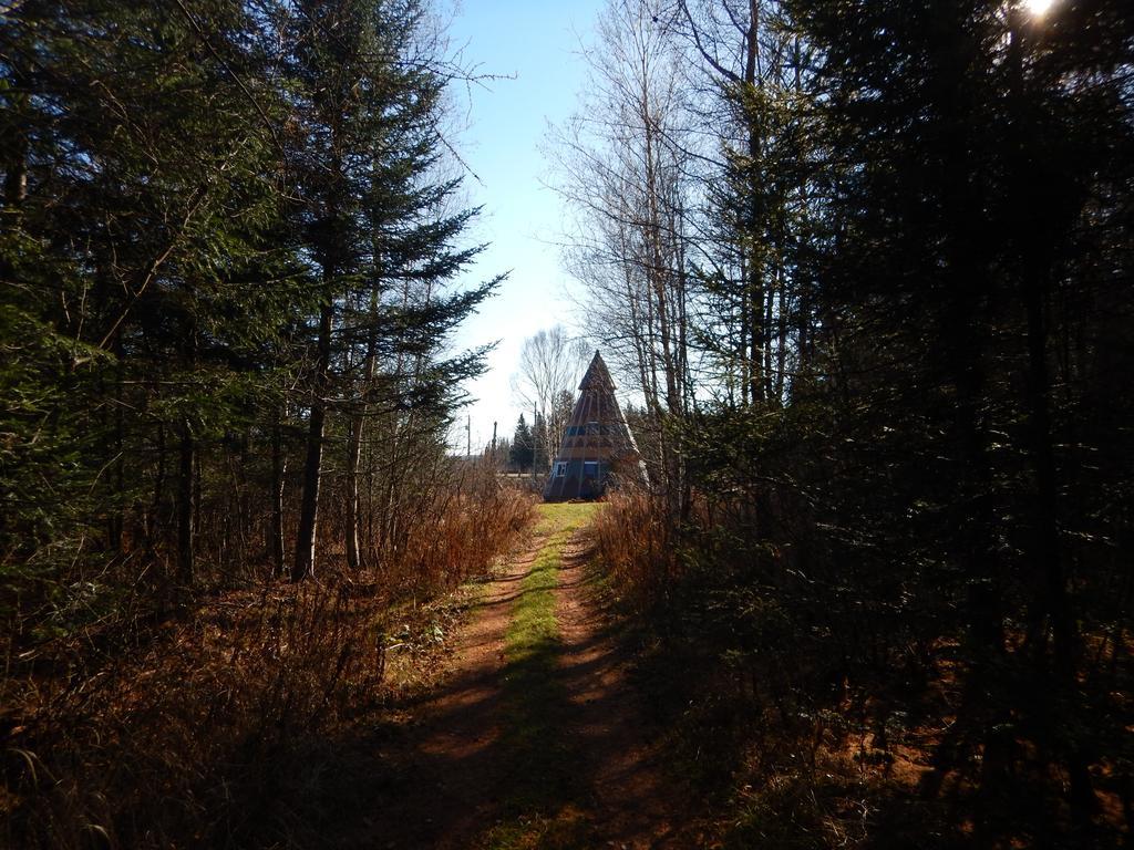 Aux Tipis De La Riviere Sauvage Villa Saint Romain Bagian luar foto